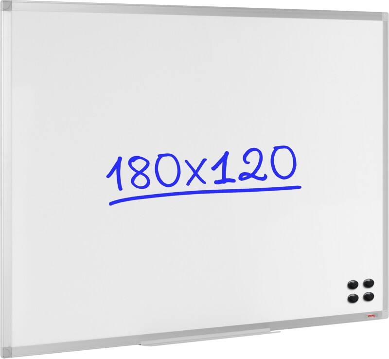 Viking Whiteboard Magnetisch Lackierter Stahl Einseitig 180 (B) x 120 (H) cm