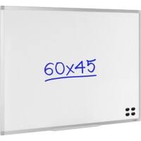 Viking Whiteboard Wandmontiert Magnetisch Emaille Einseitig 60 (B) x 45 (H) cm
