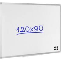 Viking Whiteboard Wandmontiert Magnetisch Emaille Einseitig 120 (B) x 90 (H) cm