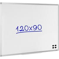 Viking wandmontierbares magnetisches Whiteboard Emaille Superior 120 x 90 cm
