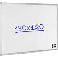 Viking Whiteboard Wandmontiert Magnetisch Emaille Einseitig 180 (B) x 120 (H) cm