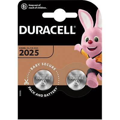 Duracell Knopfzellen DL2025B2 CR2025 3 V Lithium 2 Stück