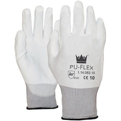 Handschuhe Flex Polyurethan Größe S Weiß 1 Paar à 2 Handschuh