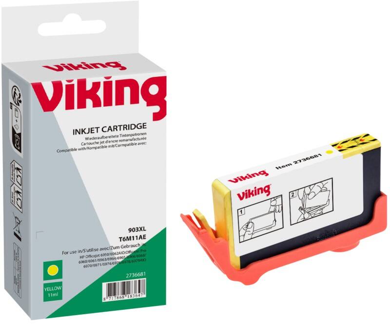 Cartouche jet d'encre Viking 903XL Compatible HP T6M11AE Jaune