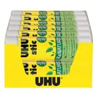 Bâtons de colle UHU ReNature 40 g Blanc 47 12 Unités