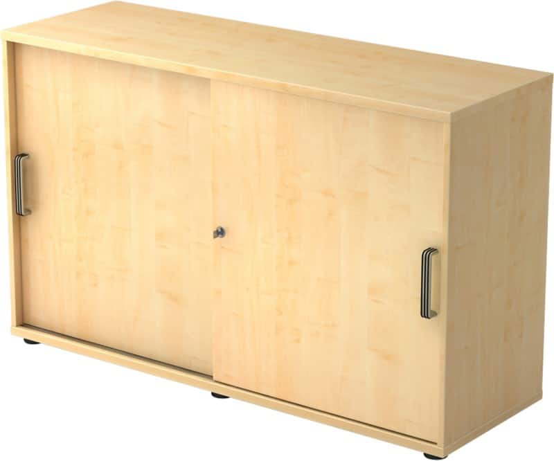 Armoire à portes coulissantes Hammerbacher Aggloméré 1 Étagère Verrouillable 1200 x 400 x 748 mm Érable Brun