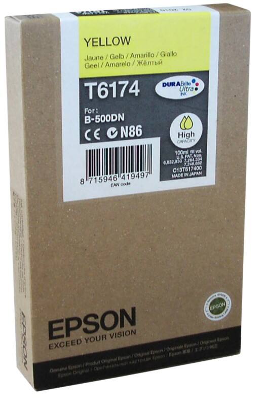Cartouche jet d'encre Epson T6174 D'origine C13T617400 Jaune