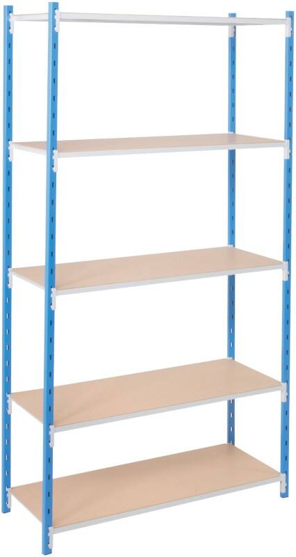 Rayonnage de départ MANORGA 5 étagères Acier galvanisé 1000 x 300 x 2000 mm Bleu