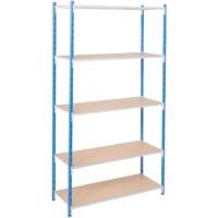 ARNO SPACE Arno - Workshop Regale 5 Fachböden Verzinkt 1.000 x 300 x 2.000 mm Blau