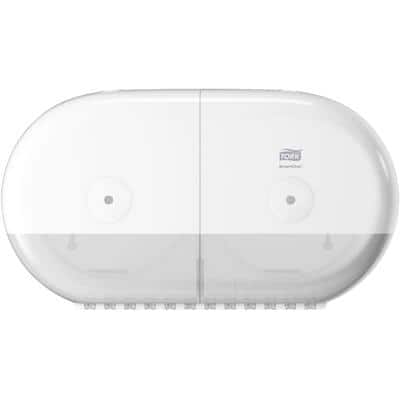 Tork SmartOne® Mini Doppelrollenspender für Toilettenpapier Weiss T9, Hohe Kapazität, Elevation Linie, 682000