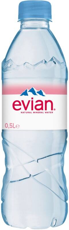 Evian Naturell Mineralwasser EINWEG 500 ml