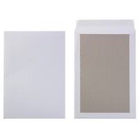 Office Depot Versandtaschen mit Papprückwand B4 120 g/m² Weiss Ohne Fenster Abziehstreifen 250 x 353 mm 100 Stück