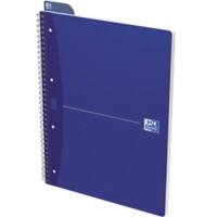 Cahier OXFORD Office Essentials A4+ Quadrillé Reliure en spirale Carte Bleu Perforé 140 Pages