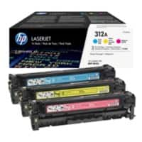 HP 312A Original Tonerkartusche CF440AM Cyan, Magenta, Gelb Multipack 3 Stück