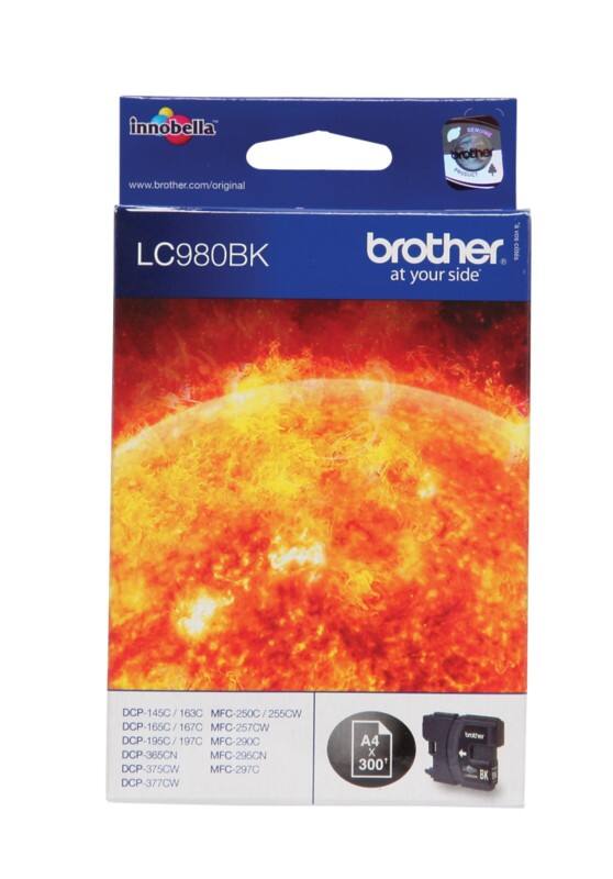 Brother LC980BK Original Tintenpatrone Schwarz