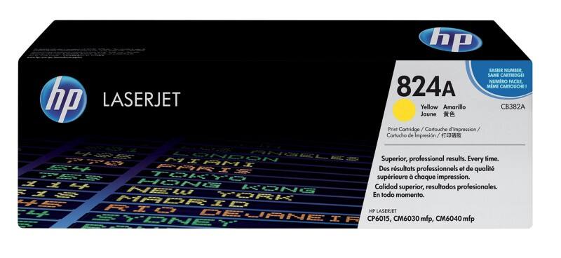 Toner HP D'origine 824A CB382A Jaune