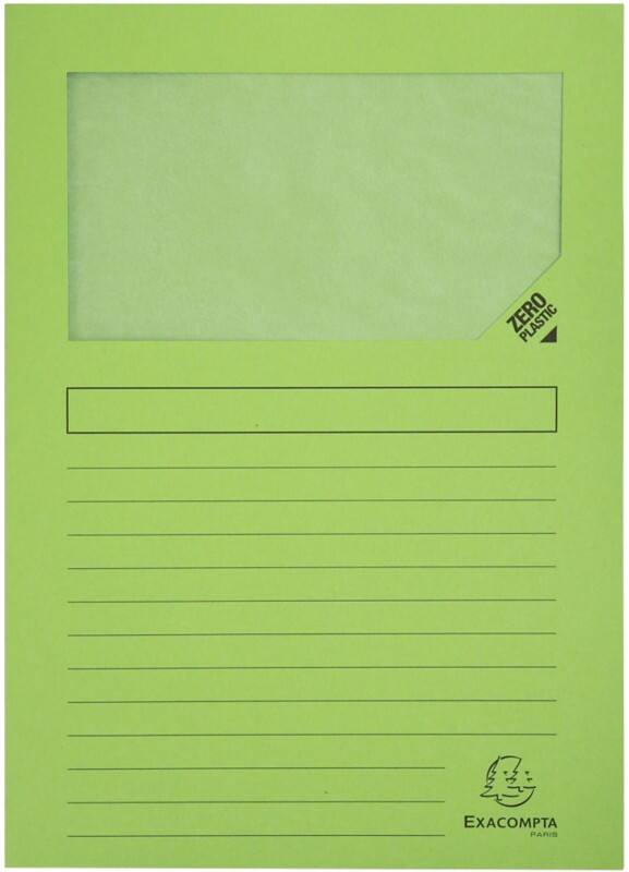 Exacompta Forever Ordnungsmappe DIN A4 Hellgrün Manila Recycelt 100% 130 g/m² 100 Stück
