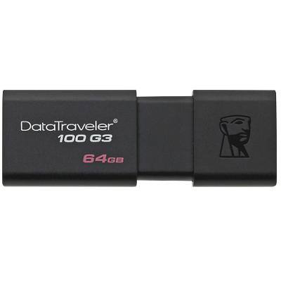 Clé USB Flash Drive Kingston 100 Generation 3 64 Go Noir