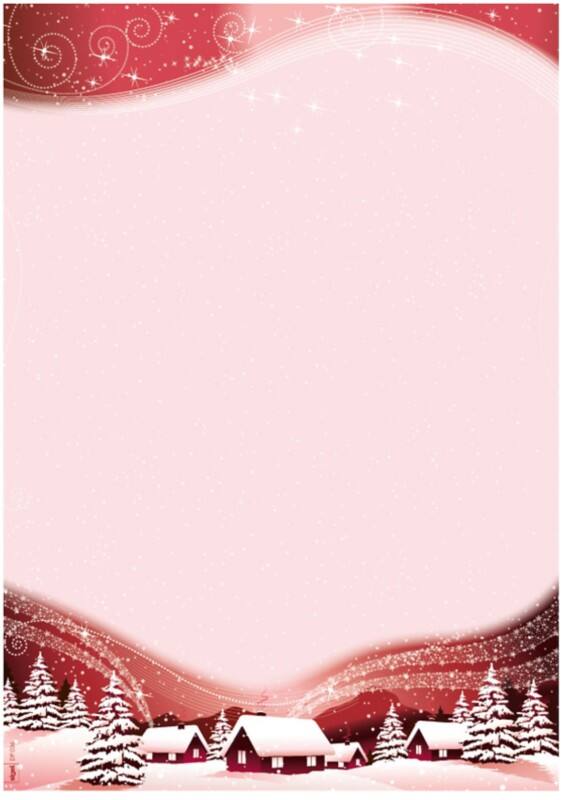 Papier de Noël Sigel Rouge 21 x 29,7 cm 100 Feuilles