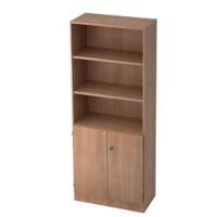 Armoire bibliothèque Hammerbacher SG 6770 Imitation noyer 800 x 420 x 2004 mm