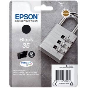 Cartouche jet d'encre Epson D'origine 35 Noir C13T35814010