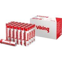 Piles Viking Longlife AAA 1,5V Alcaline 28 Unités