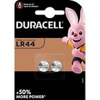 Duracell Knopfzellen LR44B2 Batterien 4LR44 1,5 V Alkali 2 Stück