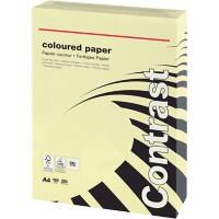 Papier couleur Office Depot A4 Jaune pastel 160 g/m² Lisse 250 Feuilles