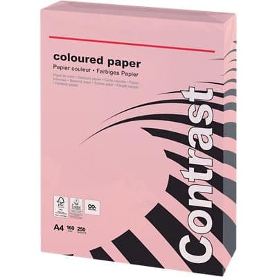 Viking A4 Farbiges Papier Pink 160 g/m² Glatt 250 Blatt