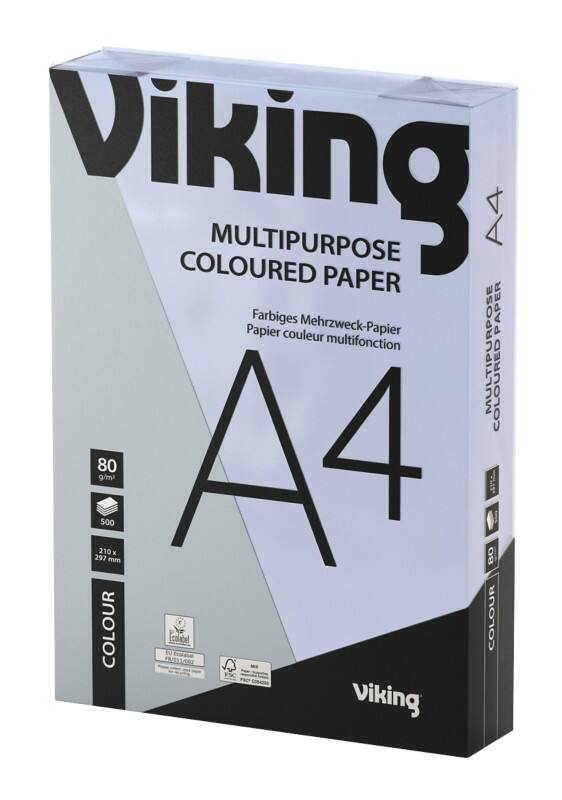 Papier couleur A4 Viking Lilas 80 g/m² Lisse 500 Feuilles