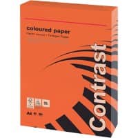 Office Depot Farbiges Kopier-/ Druckerpapier DIN A4 80 g/m² Intensives Rot 500 Blatt