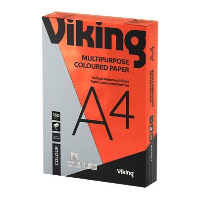 Viking A4 Farbiges Papier Rot 160 g/m² Glatt 250 Blatt