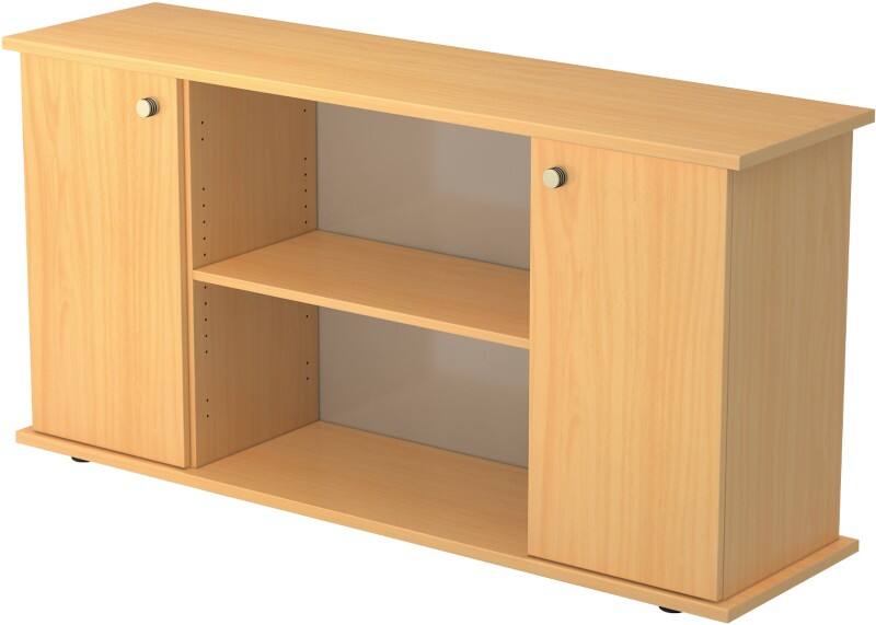 Buffet Hammerbacher Future Aggloméré, Résine de mélamine 1 Étagère 1660 x 440 x 840 mm Hêtre Brun