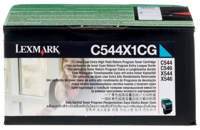 Toner Lexmark D'origine C544X1CG Cyan