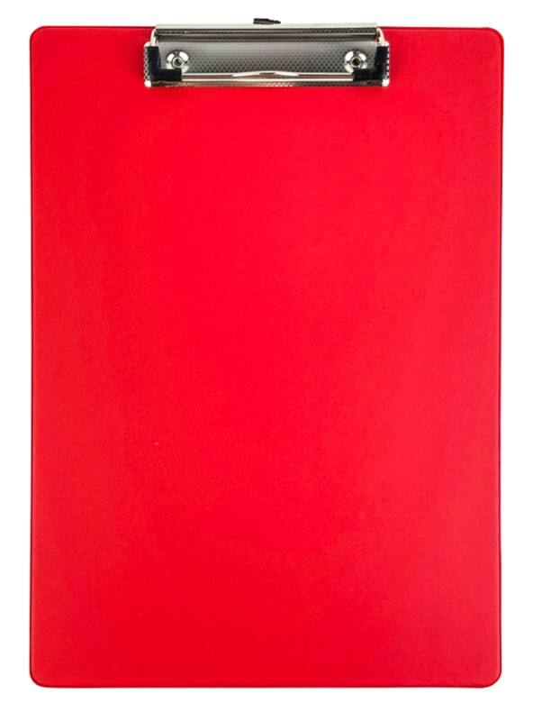 Viking Klemmbrett A4 Kunststoff, Pappkarton Rot Hoch