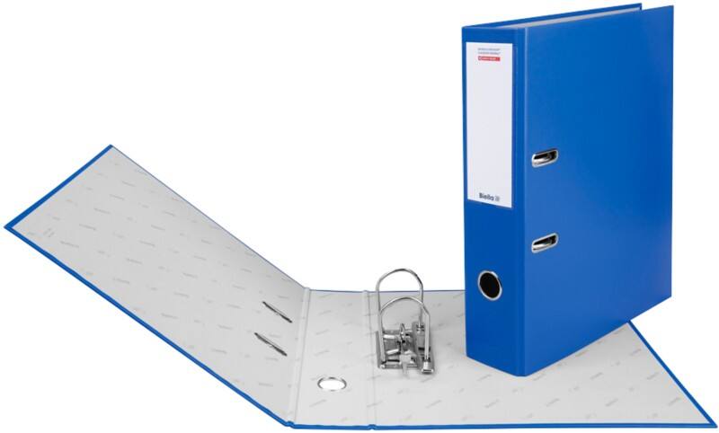 Classeur à levier Biella Large Dinocolor A4 70 mm Bleu foncé 2 Anneaux 10341707U Plastique Portrait