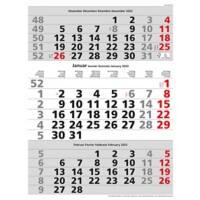 Simplex Wandkalender 3 Monate/1 Seite 2023 Englisch Weiss