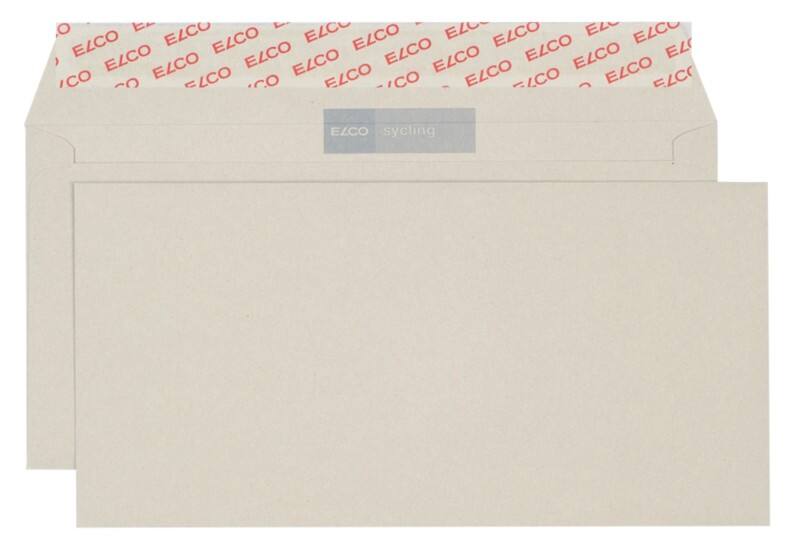 Enveloppes Elco Sycling Sans fenêtre DL+ 229 (l) x 114 (h) mm Bande adhésive Gris 100 g/m² 500 Unités