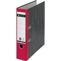 Leitz 180° Ordner A4 82 mm Rot 2 Ringe 1080 Pappkarton Wolkenmarmor Hochformat