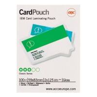 GBC Card Laminierfolien Glänzend 125 Mikron (2 x 125) Transparent 100 Stück