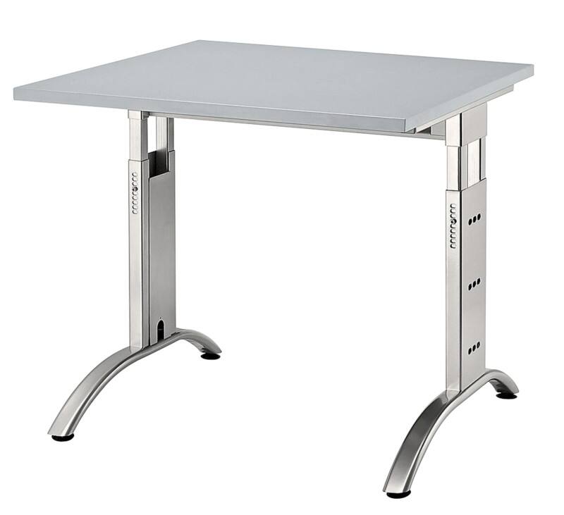 Bureau Hammerbacher Future Gris clair 800 x 800 x 850 x 650 - 850 mm