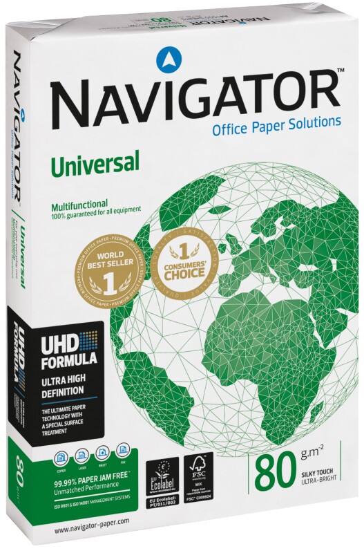 Navigator Universal A3 Druckerpapier 80 g/m² Glatt Weiss 500 Blatt