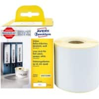 Étiquettes pour classeurs à levier Avery LW S0722480 / 99019 Dymo Compatibles Autocollantes Blanc 59 x 190 mm