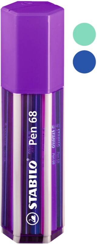 STABILO Pen 68 Faserschreiber 1 mm Farbig assortiert Mittel Pen 68 20 Stück