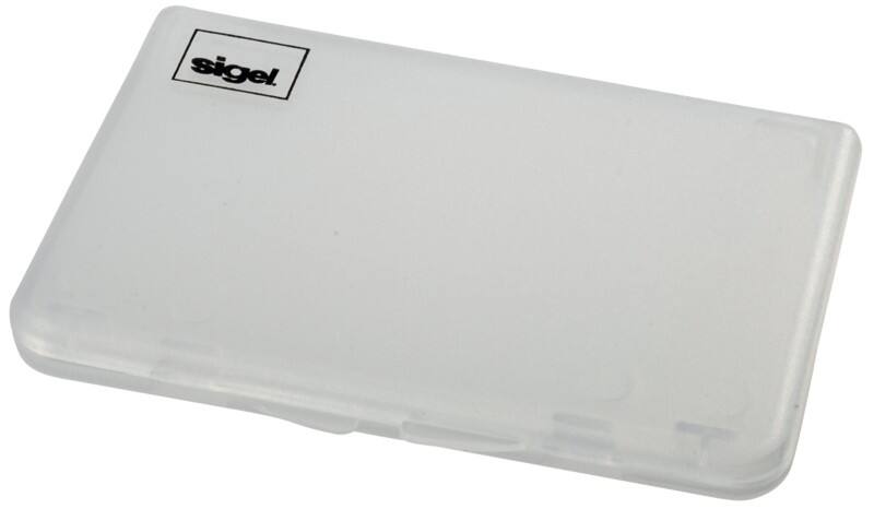 Étui pour cartes de visite Sigel VA140 Transparent 25 cartes 8,7 x 2,7 x 5,5 cm