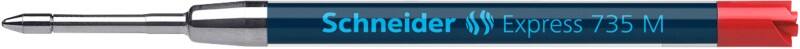 Recharge pour stylo à bille Schneider Express Moyen Bille Rouge 735M 10 Unités