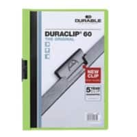 DURABLE Duraclip Klemmmappe 60 Blatt A4 Grün