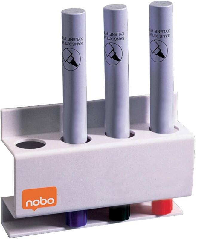Porte-stylo Nobo Magnétique 12 x 8 cm Blanc