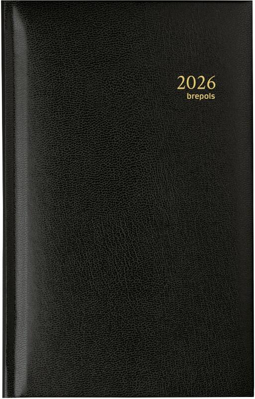 Agenda de poche Brepols Interplan Lima 2026 1 Semaine sur 2 pages Néerlandais Noir 0,731,1255,01,6,0