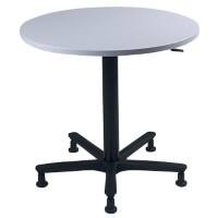 Table de conférence ronde Hammerbacher Gris clair 800 x 720 mm